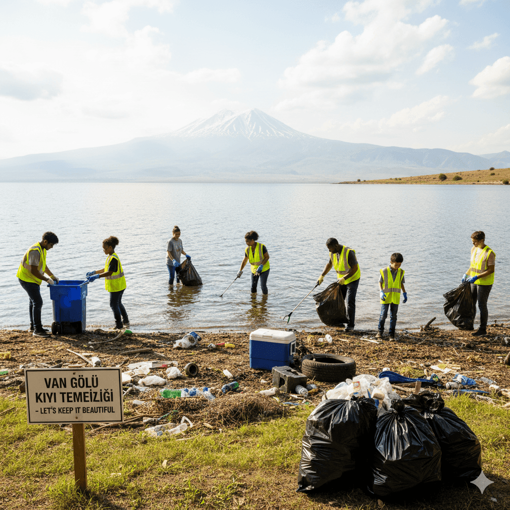 Van Gölü’nde Dalış ve Çevre Temizliği Etkinliği